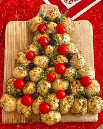 Focaccia integrale natalizia