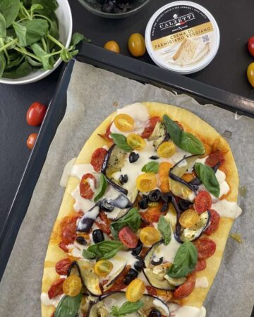 Pizza con verdure