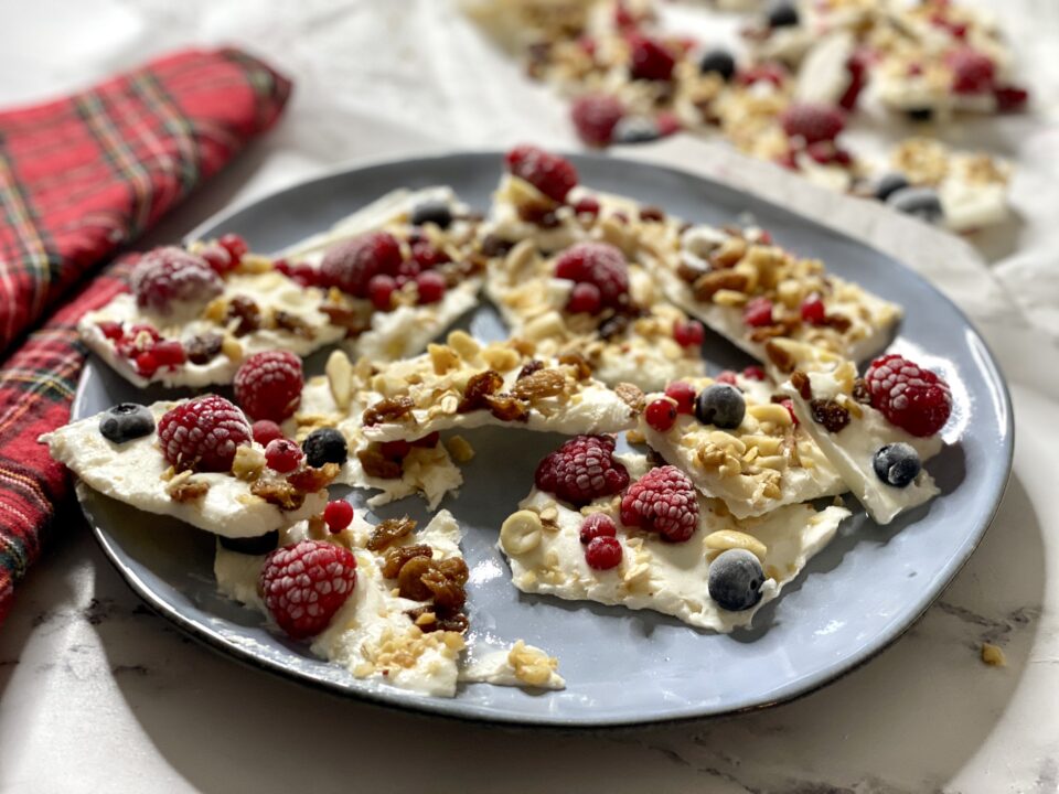 barrette di yogurt con frutta