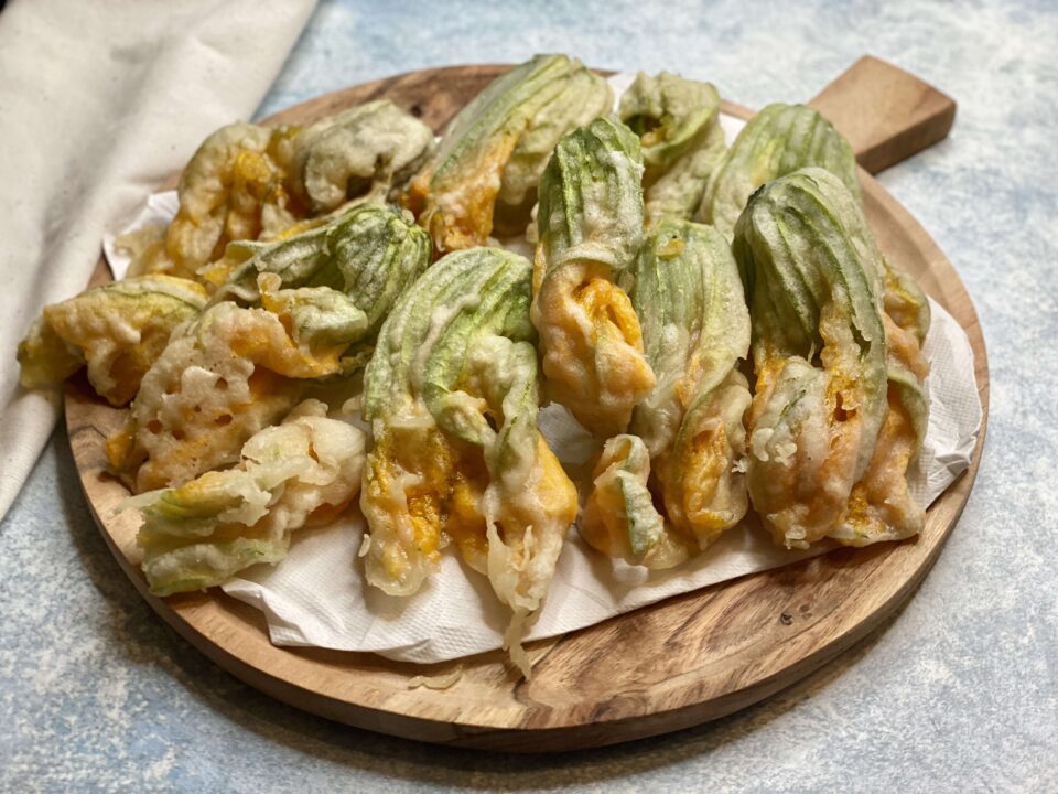 fiori di zucca in tempura