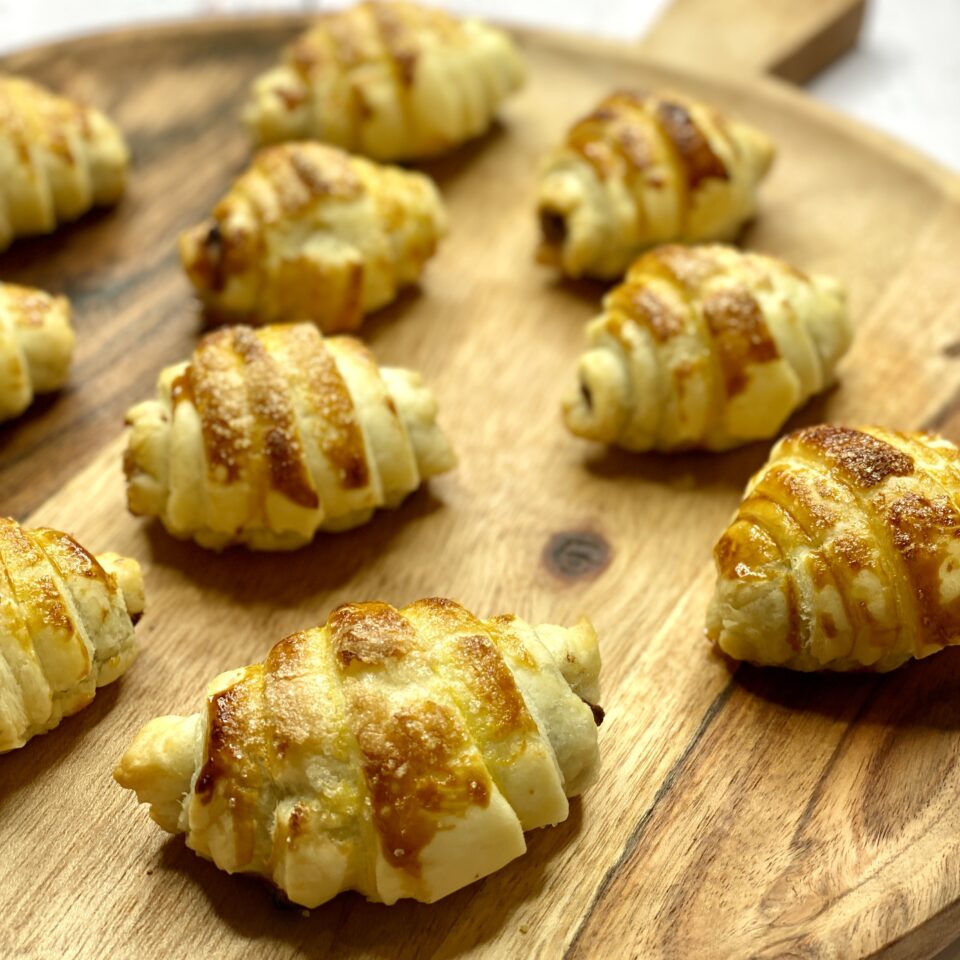 croissant di sfoglia veloci con nutella