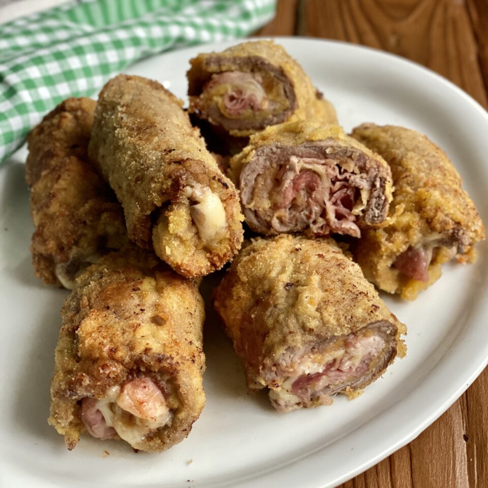 involtini di carne impanati