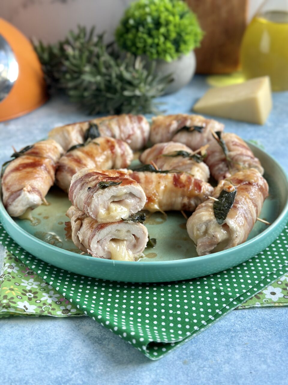 Involtini di pollo con Fontina