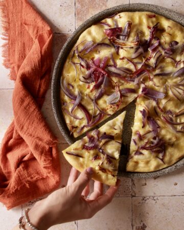 focaccia con cipolle